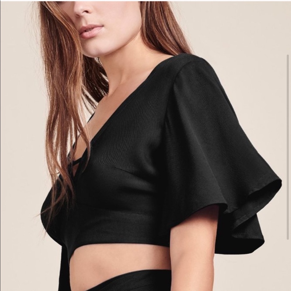 Jack by BB Dakota Kiana Crop Top Black Sma…